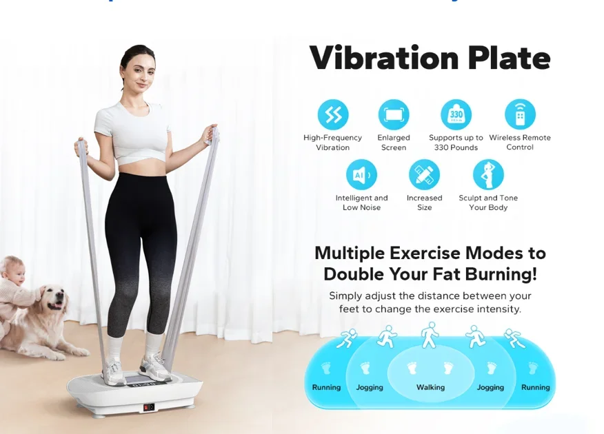 2024 Best Selling Crazy Fitness Massage of  Vibration Plate Exercise Machine for Burn Whole Body Calorie