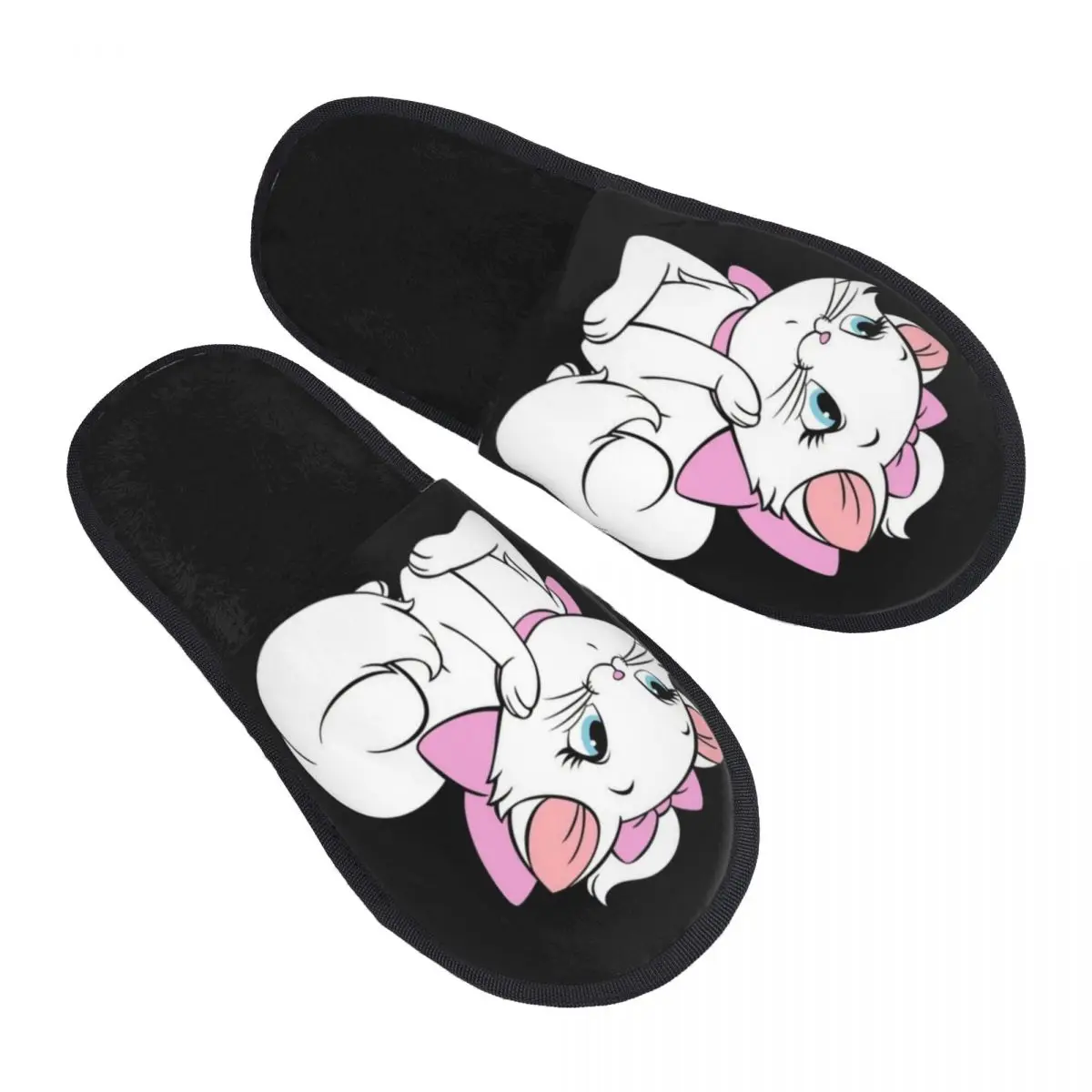 

Пользовательские тапочки из пены с эффектом памяти Marie Cat, женские мягкие теплые домашние тапочки