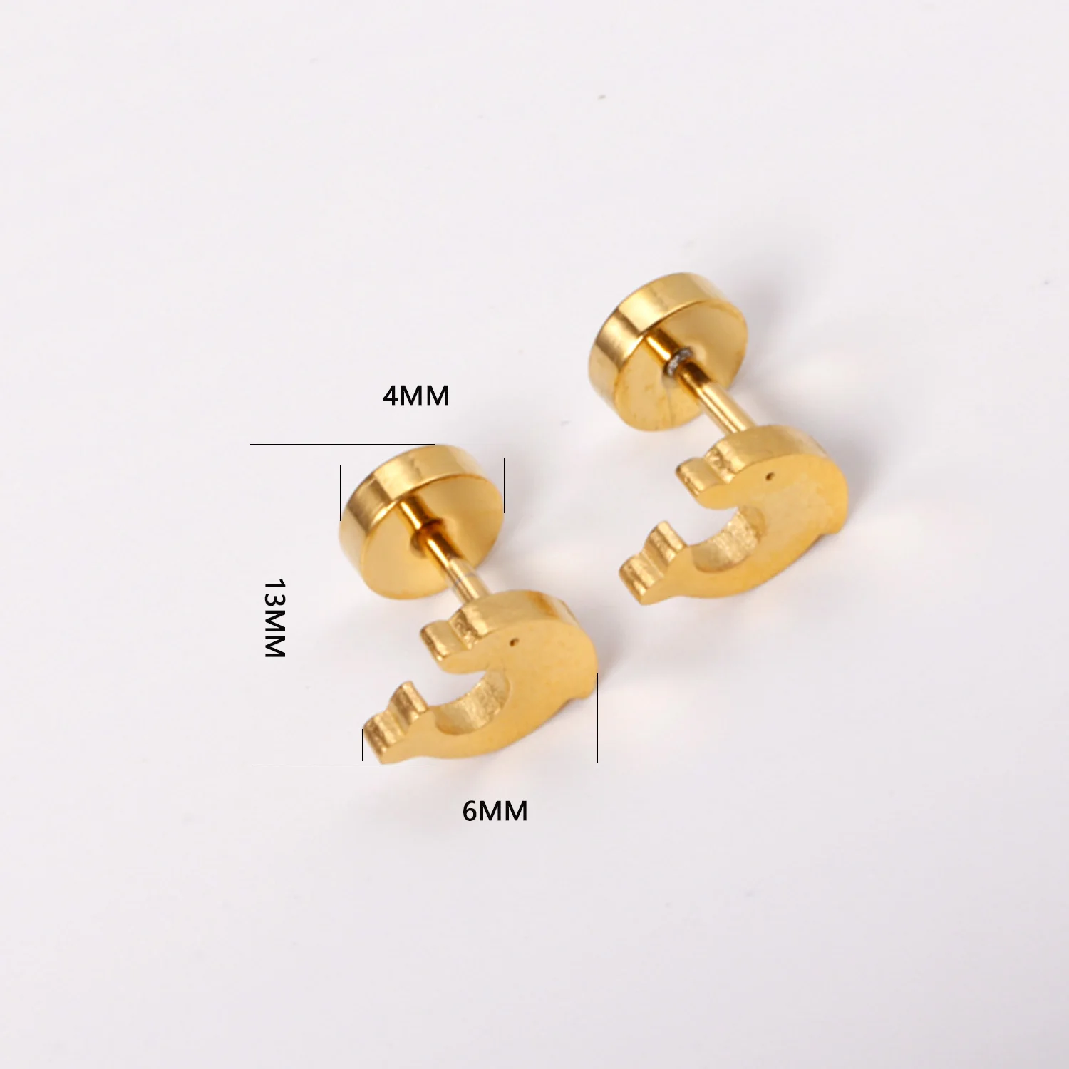 Tiny Stainless Steel Stud Earrings For Women Girls Love Heart Cross Hypoallergenic No Fade Piercing Stud Earrings For Party 2024