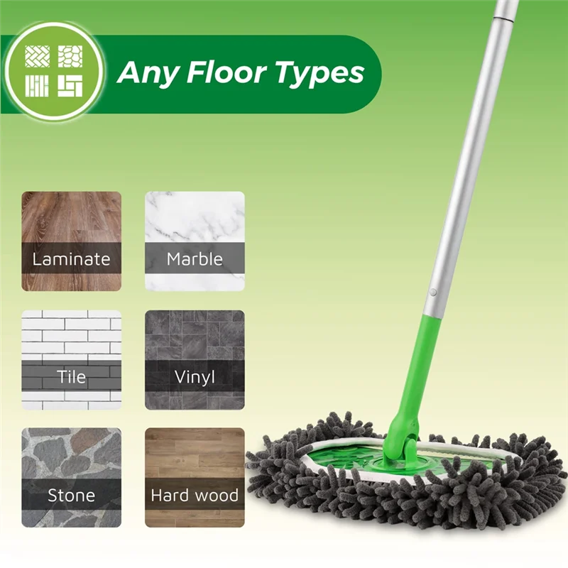 

AB15-4 шт. многоразовая накладка для швабры для Swiffer, подметальная машина, влажная и сухая ткань для швабры, моющиеся сменные насадки, чехлы для пылевой швабры для бытовой уборки, прочный