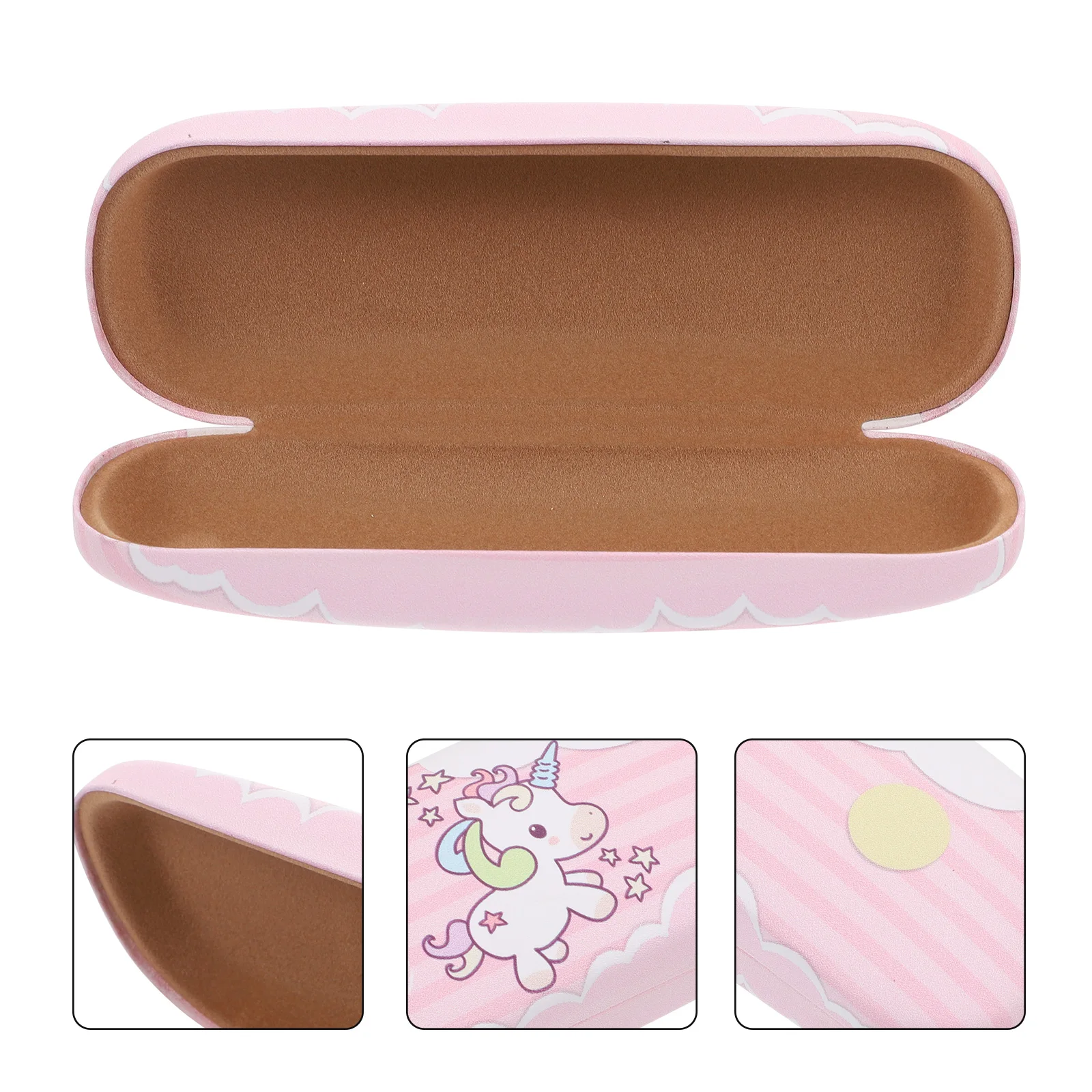 Anti Pressure Glasses Box Portable Eyeglass Holder Cartoon Pattern Sunglasses Storage Container Protective Case Durable Stylish