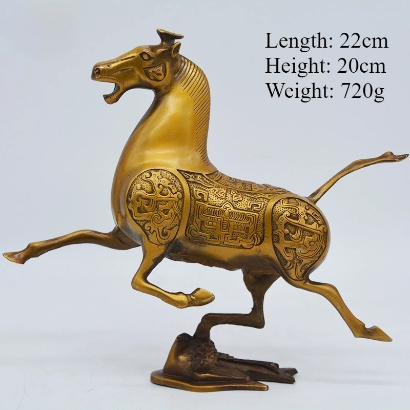 

Little Fairy/ Retro Brass Horse Tread Flying Swallow Desktop Ornaments Creative Metal Animal Living Room Home Decoration Crafts