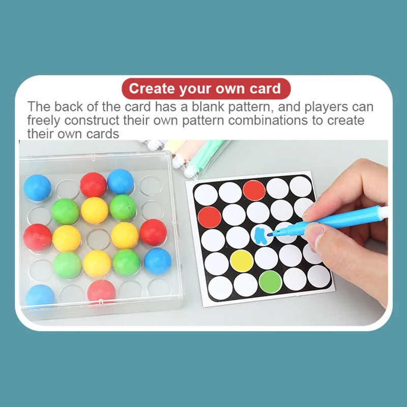 Dita flessibili educazione per bambini giocattoli per l\'apprendimento scatola di perline colorate capacità di osservazione capacità di coordinazione