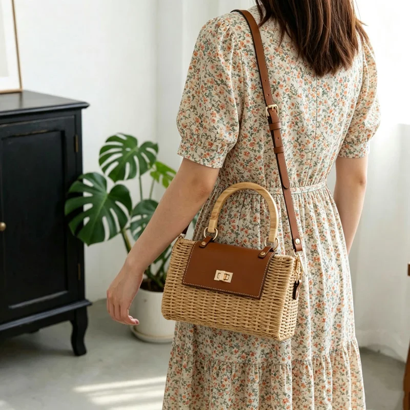 claregqi-beige-straw-woven-handbag-with-wooden-handle-women's-summer-crossbody-bag-casual-beach-tote-purse-with-pu-leather-fl