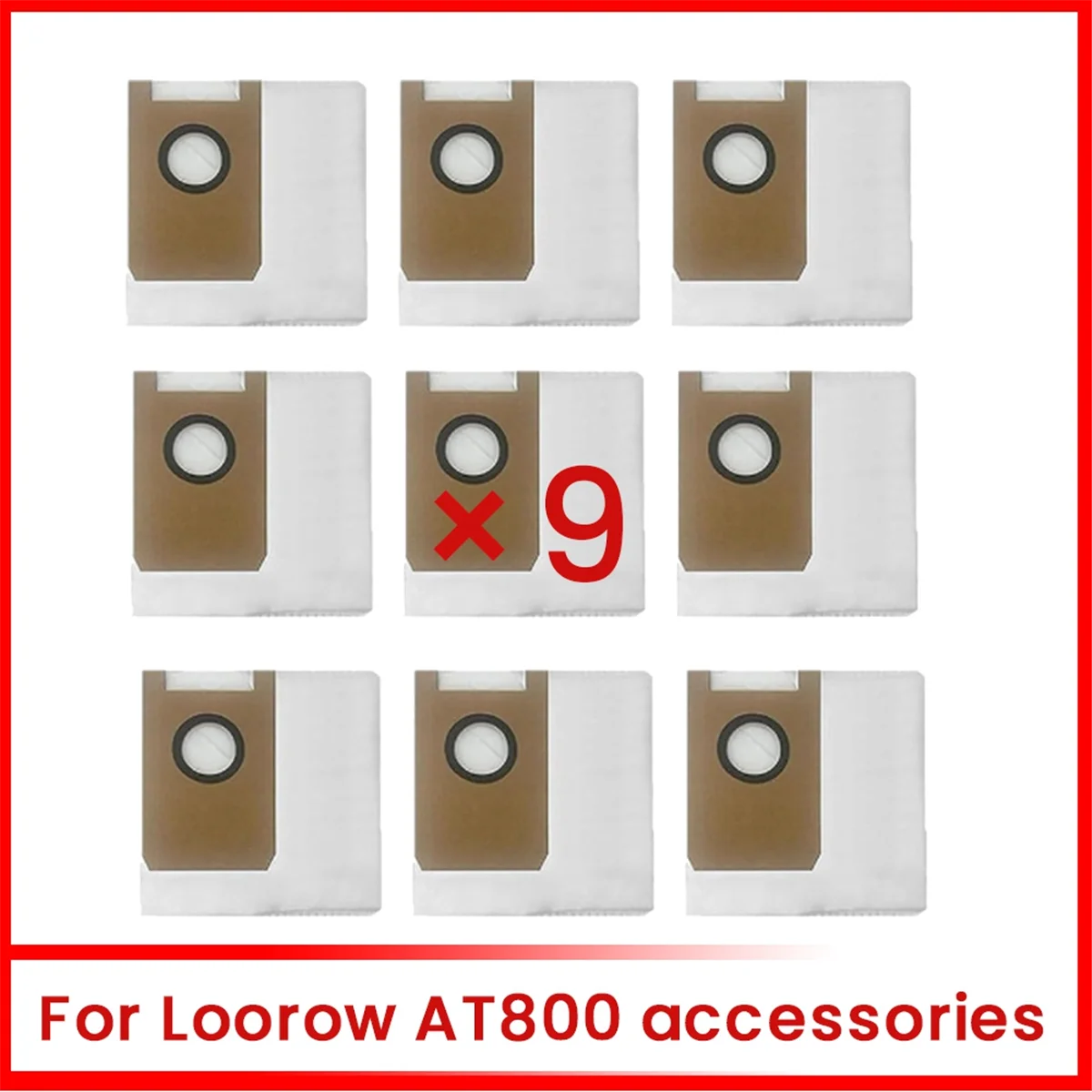 9 Pcs Dust Bags for Loorow AT800 Sweeper Accessories Built to Last and Work