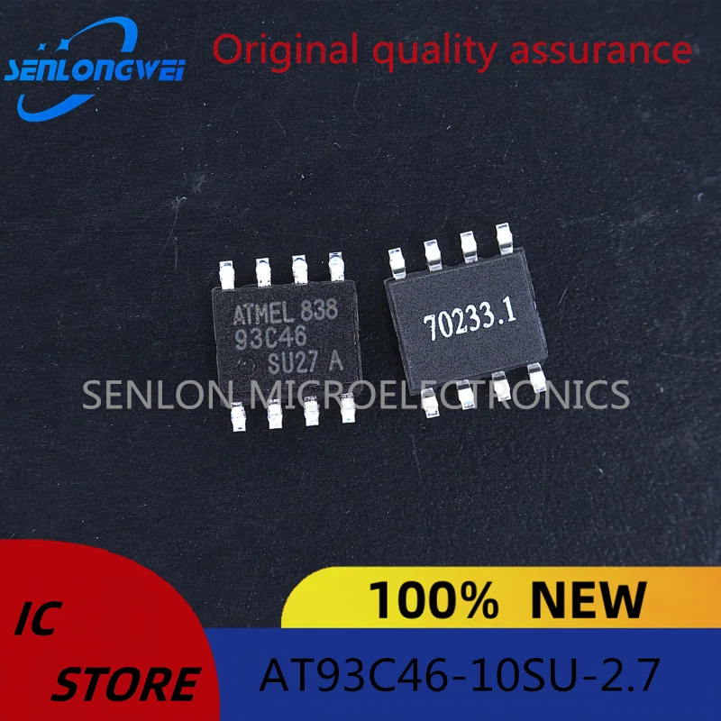 5Pcs New original AT93C46 93C46-10SU-2.7 SOP8 serial EEPROM memory