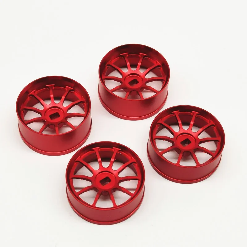 4pcs/set Aluminium Alloy 22MM Wheel Hub for KYOSHO MINI-Z 1/28 Wltoys HGD1 HGV1 XRX RC Car Upgrade Parts Universal