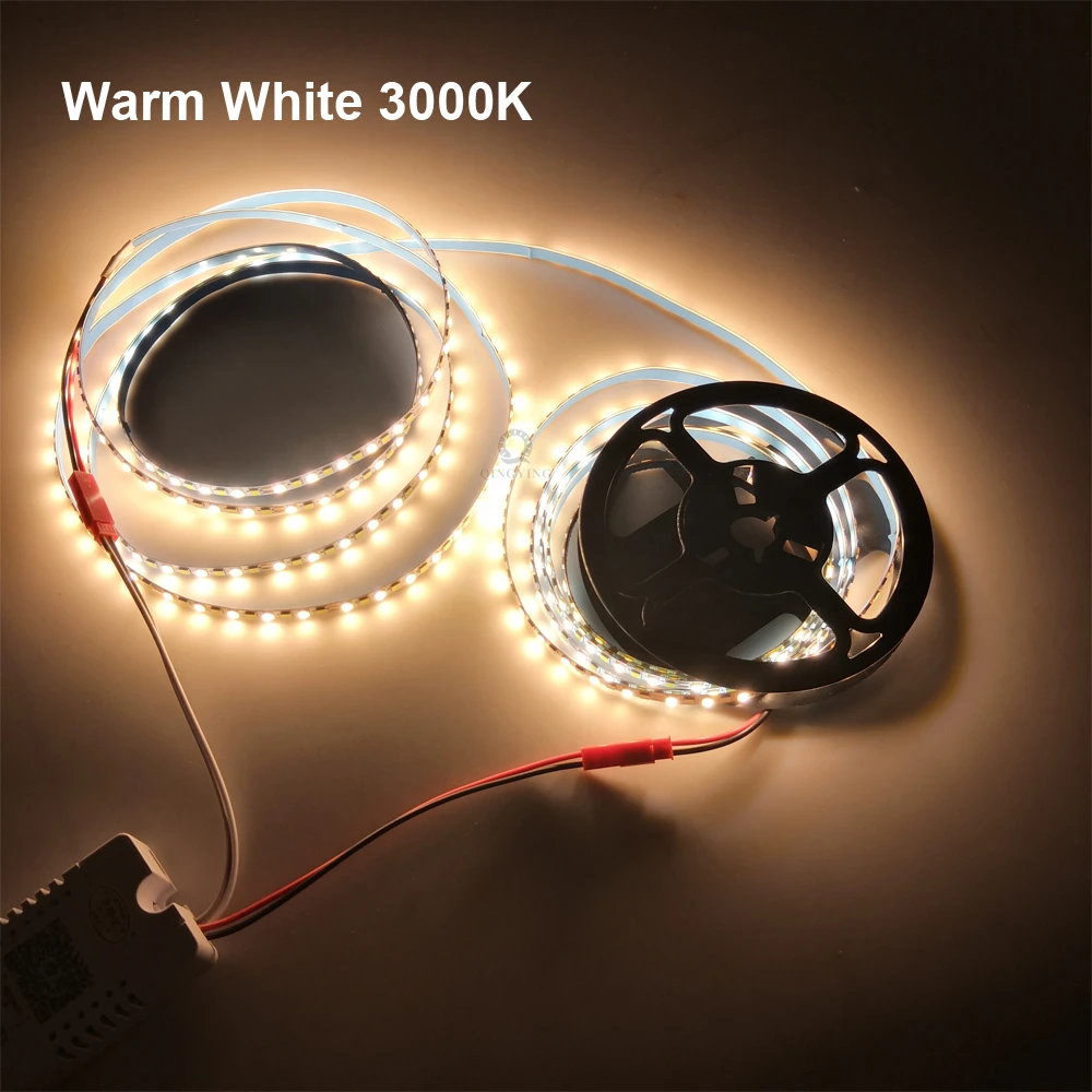 3m/set 200D/m 5B10CX2 2835 LED strip constant current LED ribbon 3 meters 60Wx2colors light tape be used in chandelier