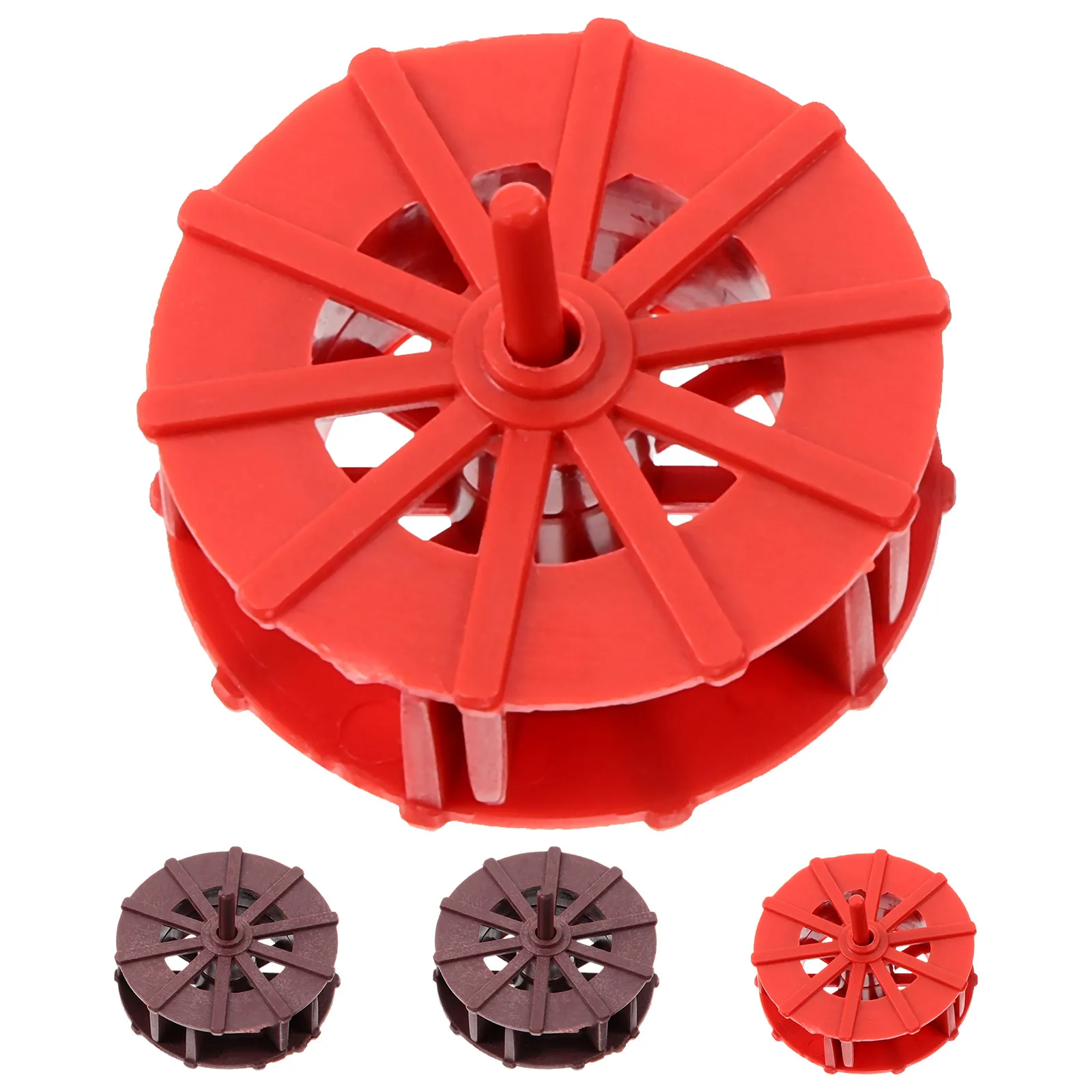 

4Pcs Aquarium Water Wheel Decor Miniature Simulation Wheel for Fish Tank Garden Table Artificial Rockery Water Fountain