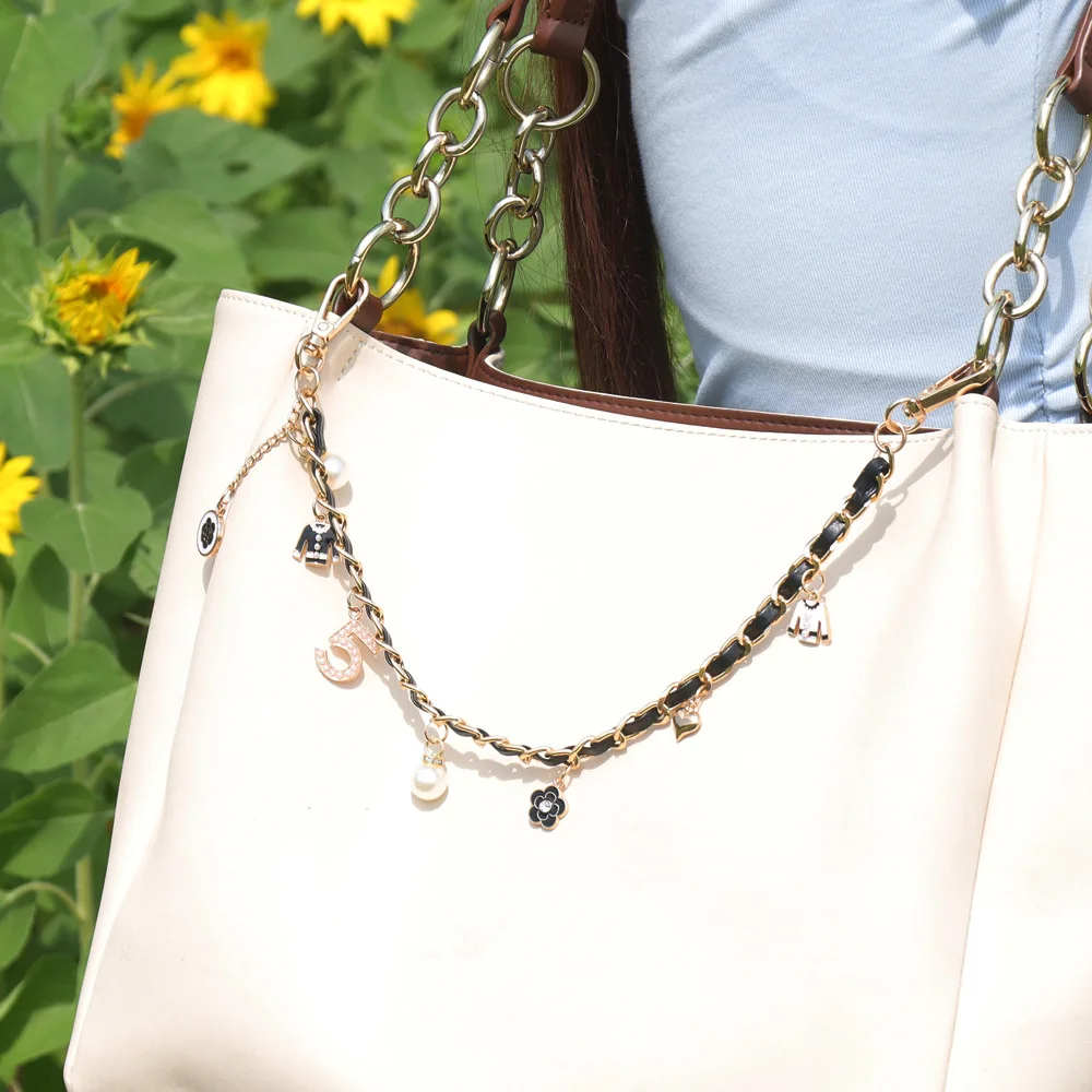 DIY携帯電話ケースアクセサリー、メタルチェーン、レザーキャリングチェーン