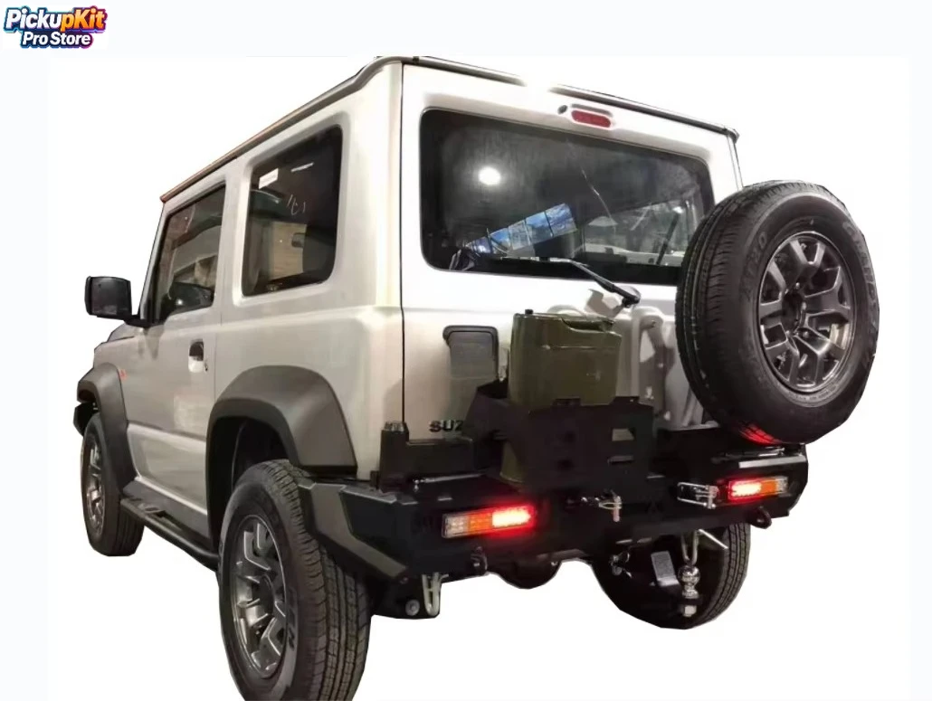 

Top - level 4wd Steel Rear Bumper with Spare Tire Rack for Jimny JB64 JB74