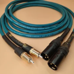 1 para Cardas RCA do XLR zbalansowana wtyczka kabel Audio HiFi OCC + posrebrzane ekranowanie krzyż wzmacniacz kabel połączeniowy