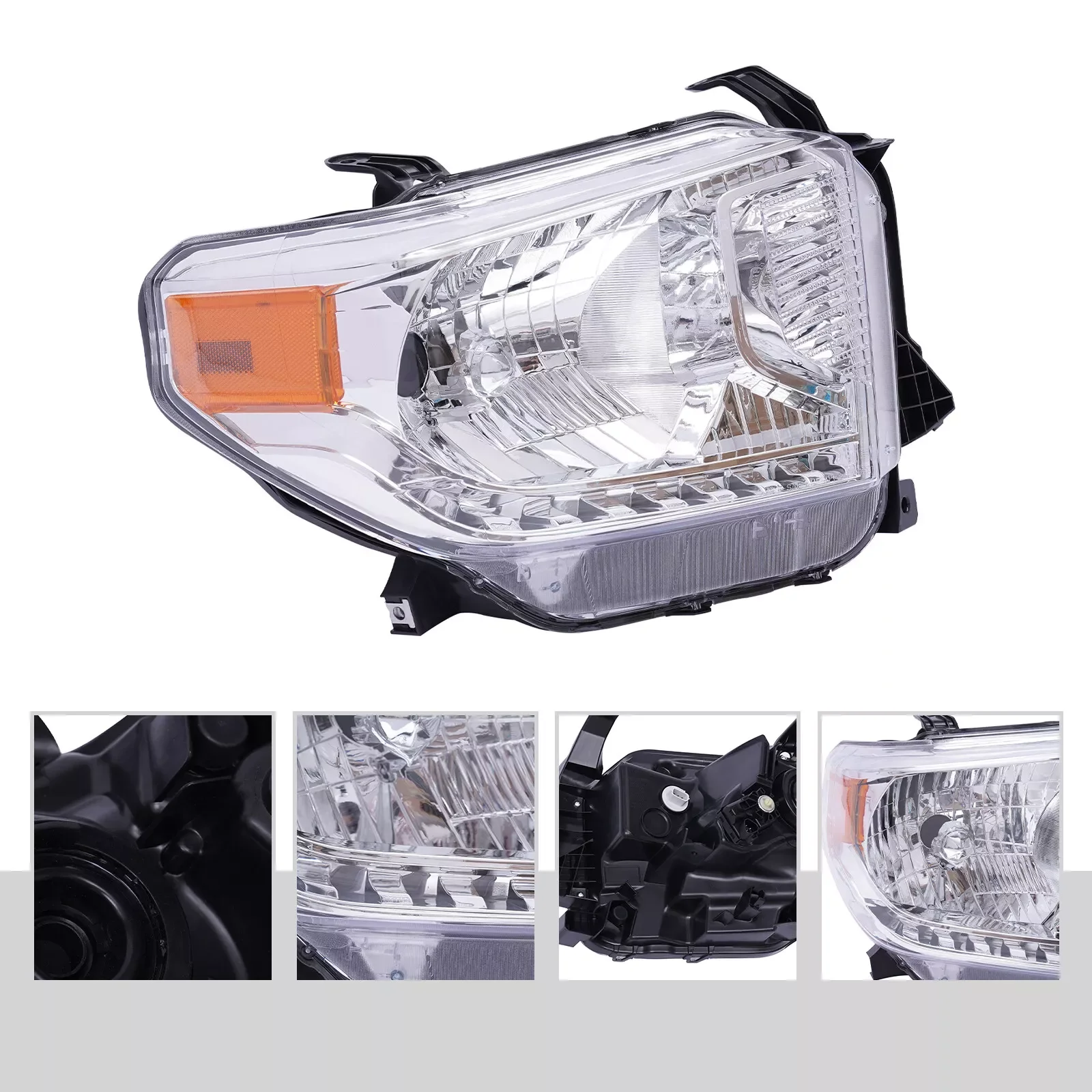 

Passenger Right Side Halogen Headlight Lamp For 2014 2015 2016 2017 Toyota Tundra SR SR5 Pickup