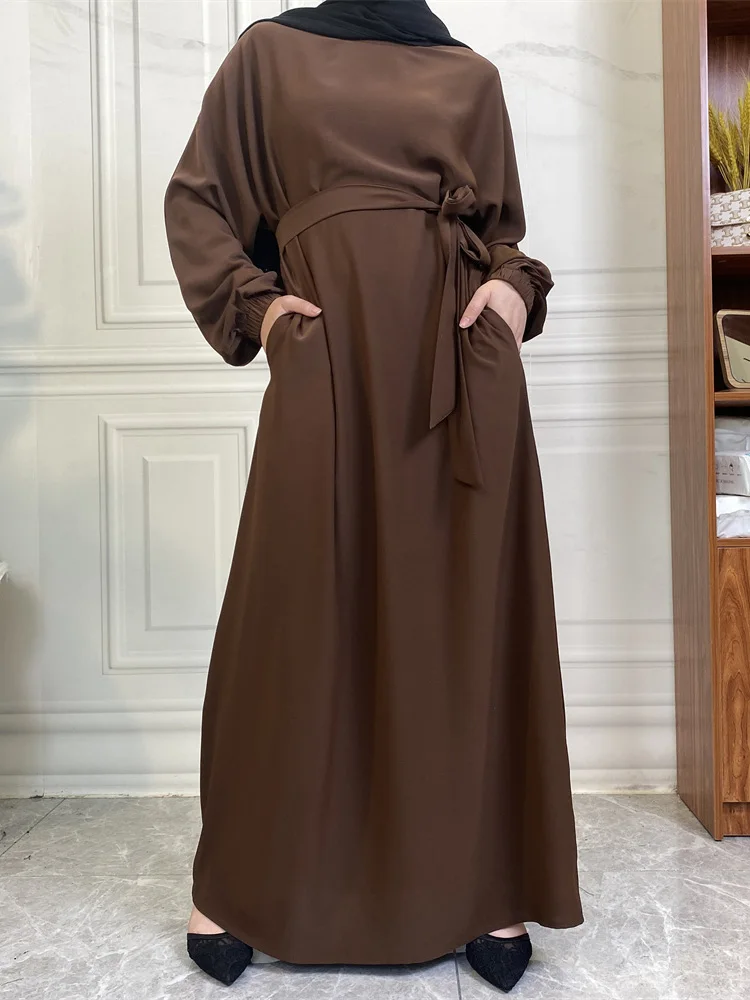 Muslim Long Sleeve Dress Abaya Simple Style Women's Clothing Solid Color Gulf Abayas Islamic Saudi Robe Ramadan Dresses For Eid - AliExpress 200000345 Muslim Long Sleeve Dress Abaya Simple Style Women's Clothing Solid Color Gulf Abayas Islamic Saudi Robe Ramadan Dresses For Eid - AliExpress 200000345