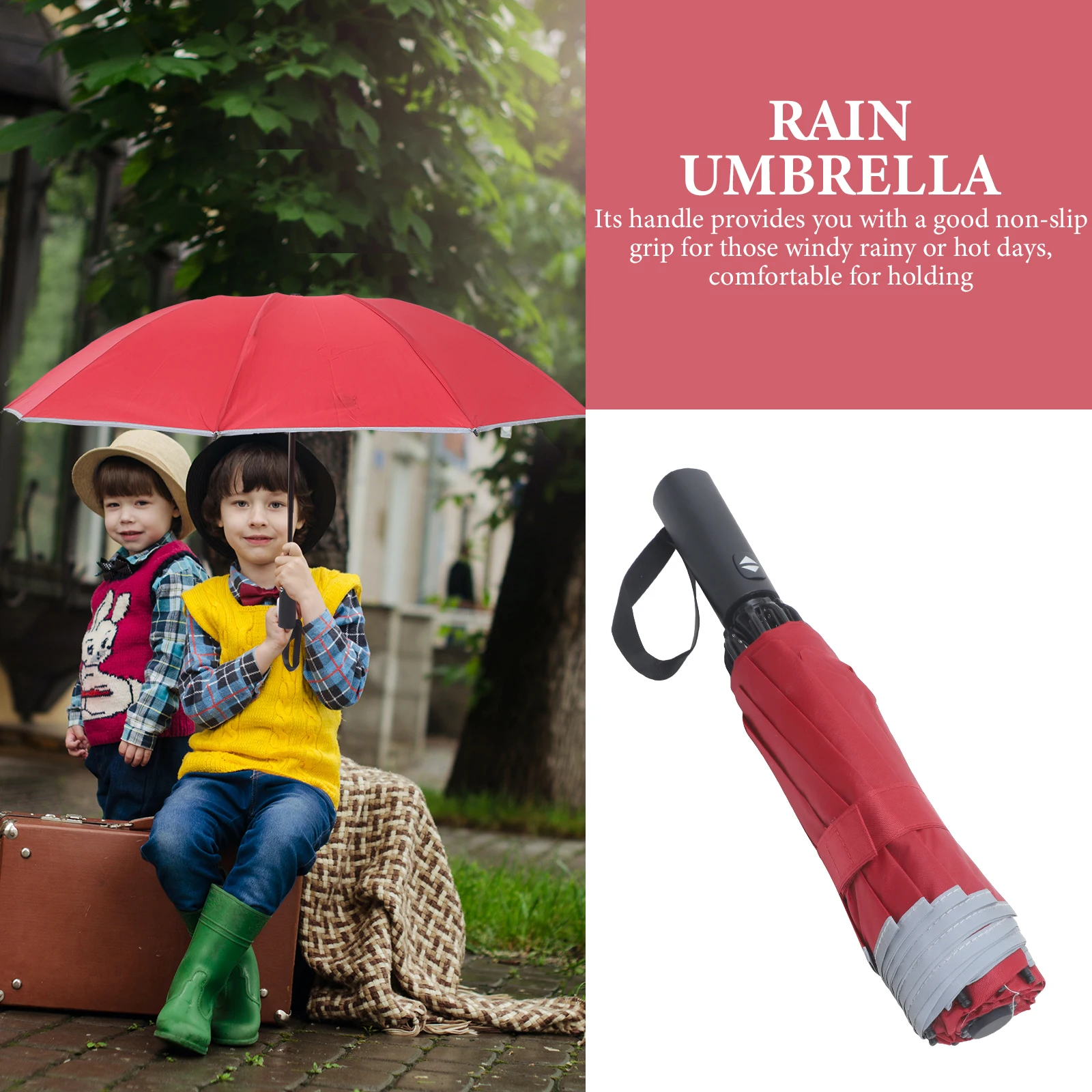 

Reflect Light Umbrella Automatic Folding Uv Protection Durable Lightweight Mini Pocket Sunproof Waterproof Automatic Umbrella