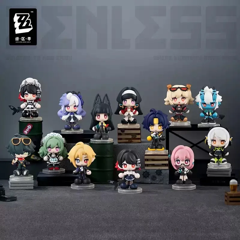 Image of Offizielle Original Zenless Zone Zero Blind Box Tiny Agents Komplettset 12 Figuren Anime-Charakter Sammlerstücke Mystery Geschenkbox
