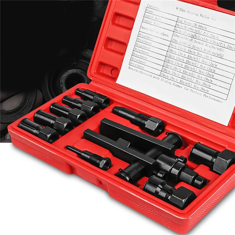 

Durable-Car Bearing Separator Puller Set Portable Bearing Removal Tool Kit Bearing Splitter Gear Puller Tools