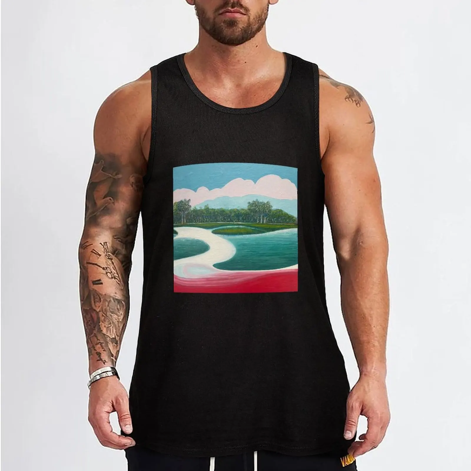 Bold Cityscapes #38 Tank Top T-shirts men bodybuilding for men men clothes