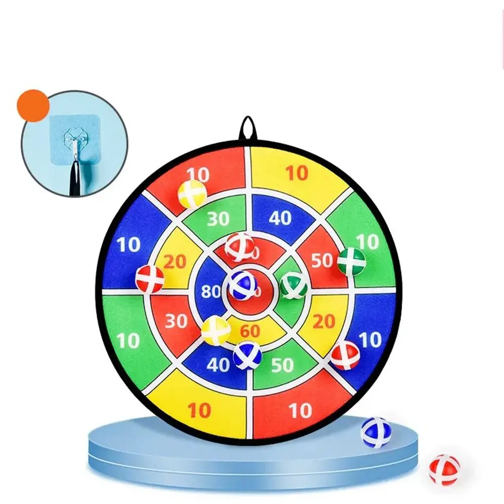 Nette Zahl Dartscheibe Ziel Tuch Cartoon-Muster Klebrige Kugel Spielzeug Saugnapf Ball Pitching Spiel