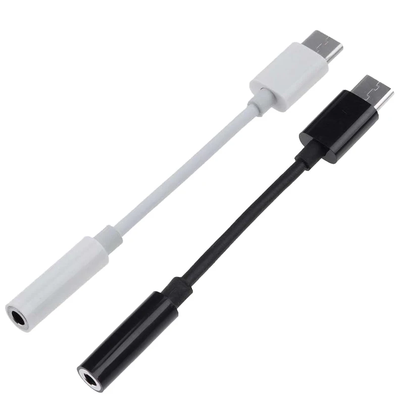 Portable Adapter Cable USB-C Type C To 3.5mm Jack Headphone Cable Audio Aux Cable Adapter For Xiaomi Huawei For Smart Phone