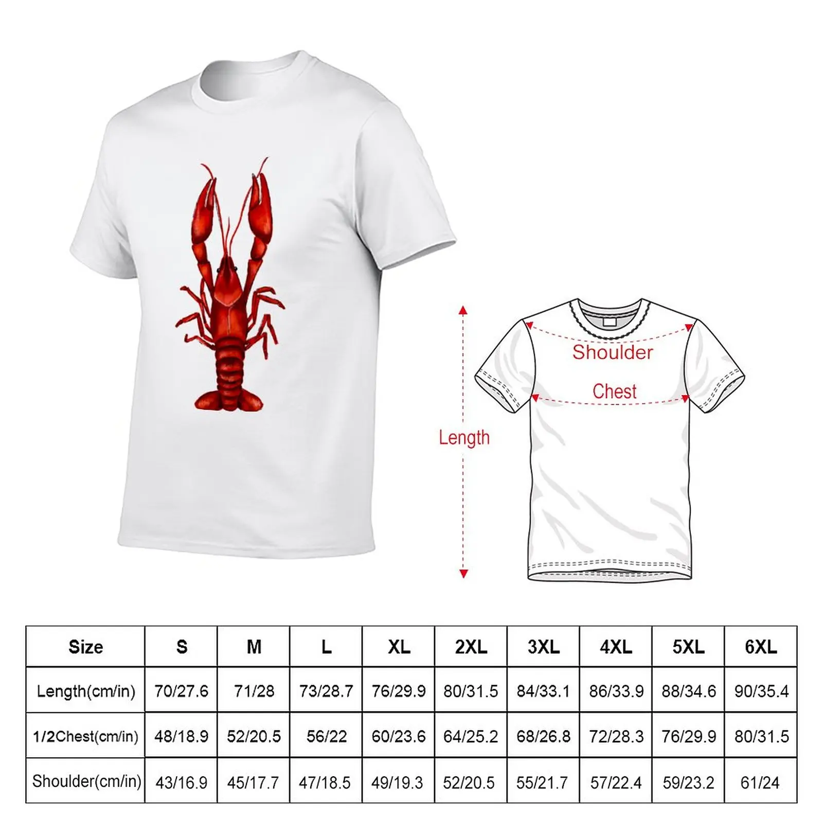 New Louisiana Crawfish T-Shirt shirts graphic tees man clothes plain t-shirt mens t shirts pack