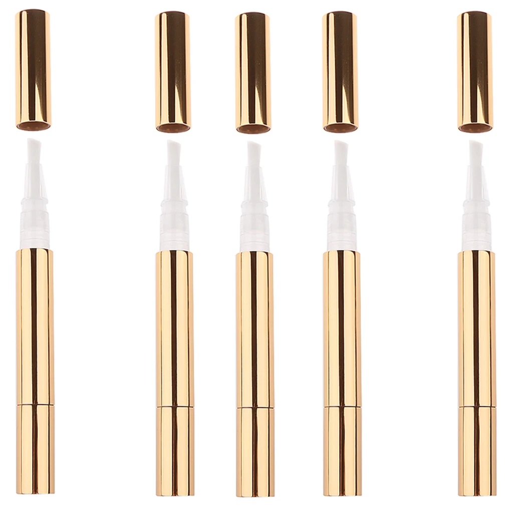 Lip Balm Pen Refillable Cosmetic Tube Aluminum Empty Bottle for Filling Nail Nutrition Oil Perfume