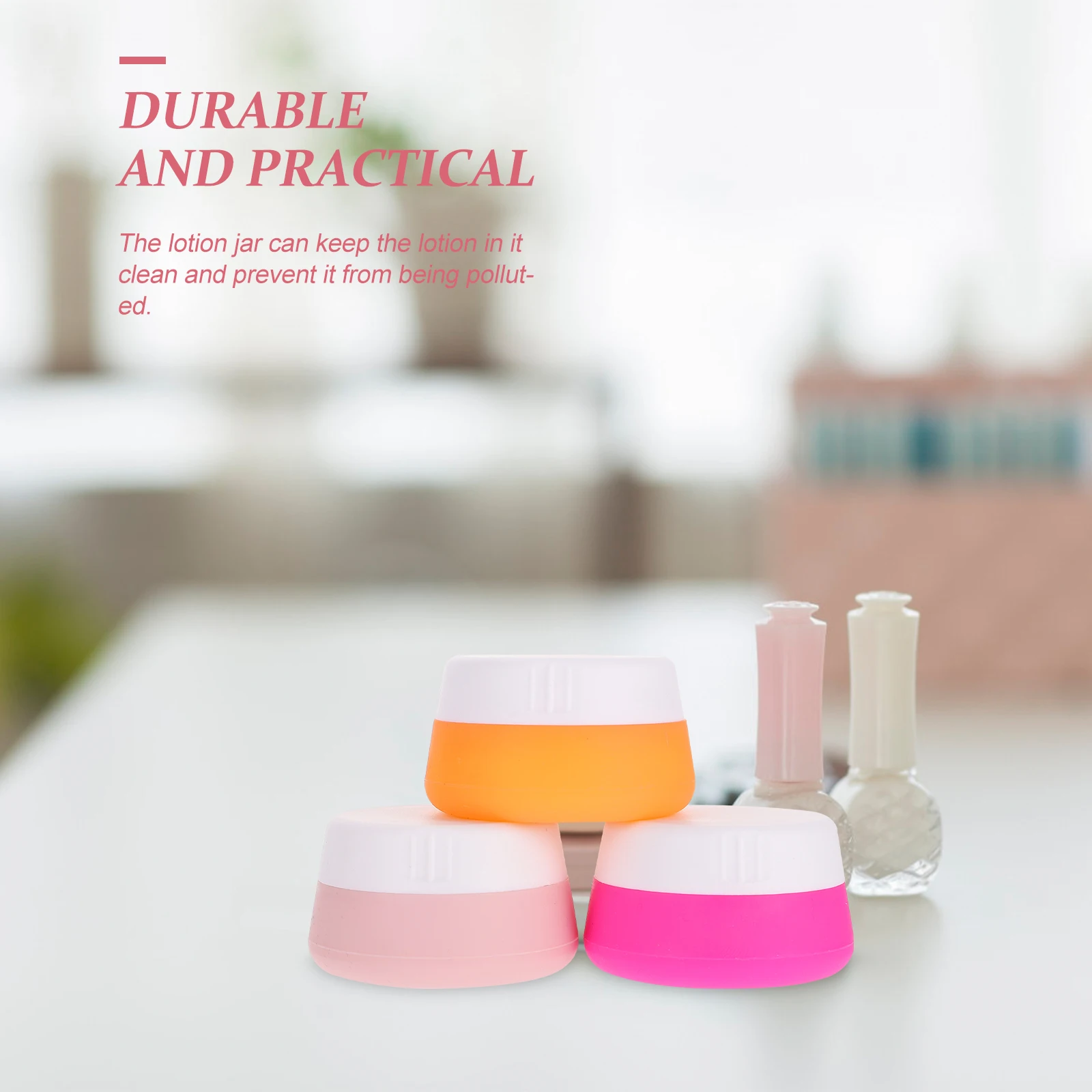 

3 Pcs Bottled Leak Proof Travel Bottles Size Containers Toiletry Supplies Storage Silica Gel Silicone Sample Jar Miss