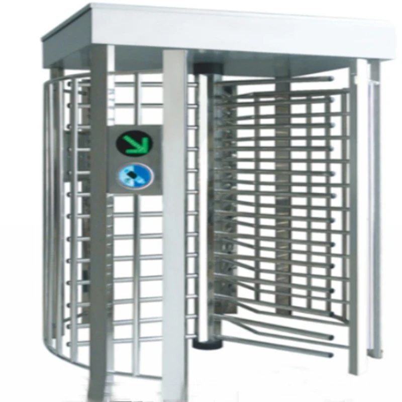 

Full high turnstile turnstile, railway station closed community pedestrian passage gate 304 stainless steel channel
