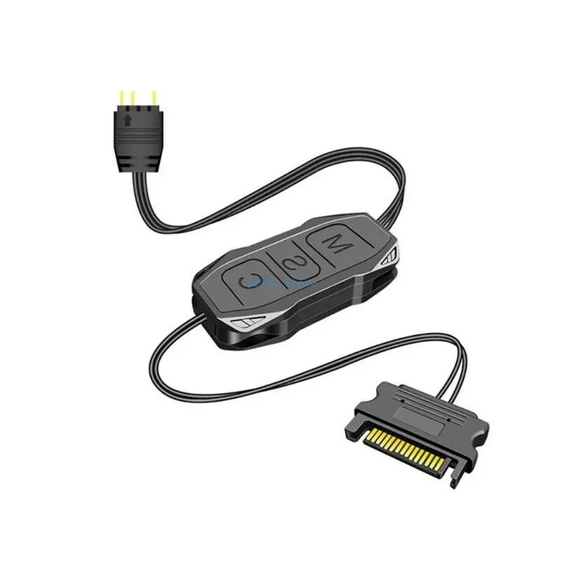 

583D 5V3PIN ARGB PC Controller с простым режимами переключение цветов настройки для энтузиастов пользователей 5V3PIN разъемов