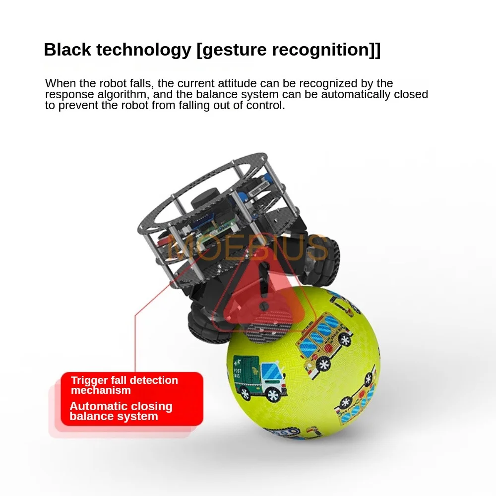 Ballbot STM32 Ball Balance Robot PID LQR App Regolazione dei parametri e modulo gruppo ruota Open Source