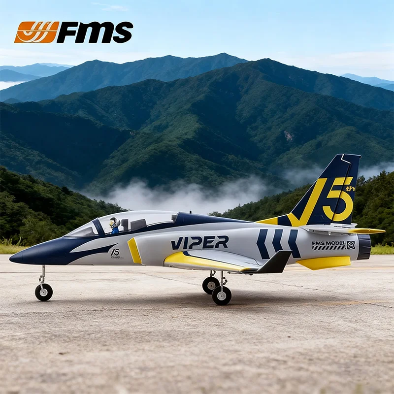 

FMS 70 мм Viper V2 собранная пенопластовая модель канала с фиксированным крылом начального уровня, новая окрашенная модель самолета на 15-й годовщину