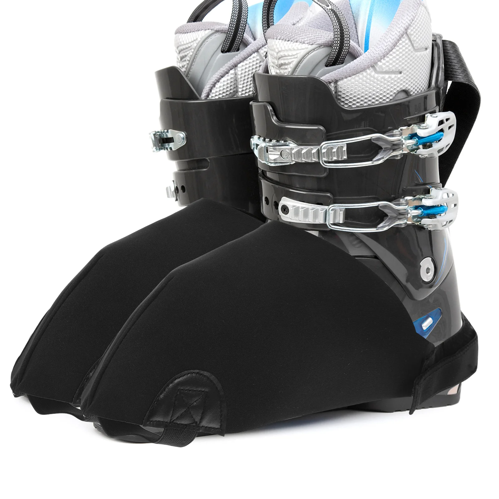 

Reusable Ski Shoes Covers Anti-Snow Windproof Overshoes Portable Boots Protectors Hiking Climbing Outdoor Fabric Accessories