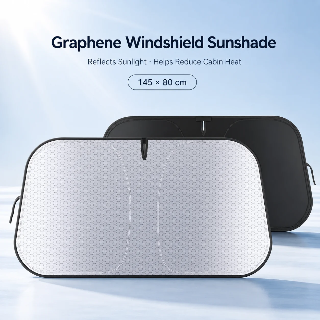 Graphene Car Windshield Sunshade Foldable Front Window Sun Shade Heat Insulation UV Protection Cover Universal Car SUV EV