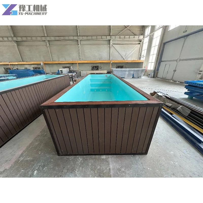 Piscina al aire libre, contenedor móvil prefabricado de lujo personalizado, piscina, campamento de verano, piscina al aire libre, precio para EE. UU.