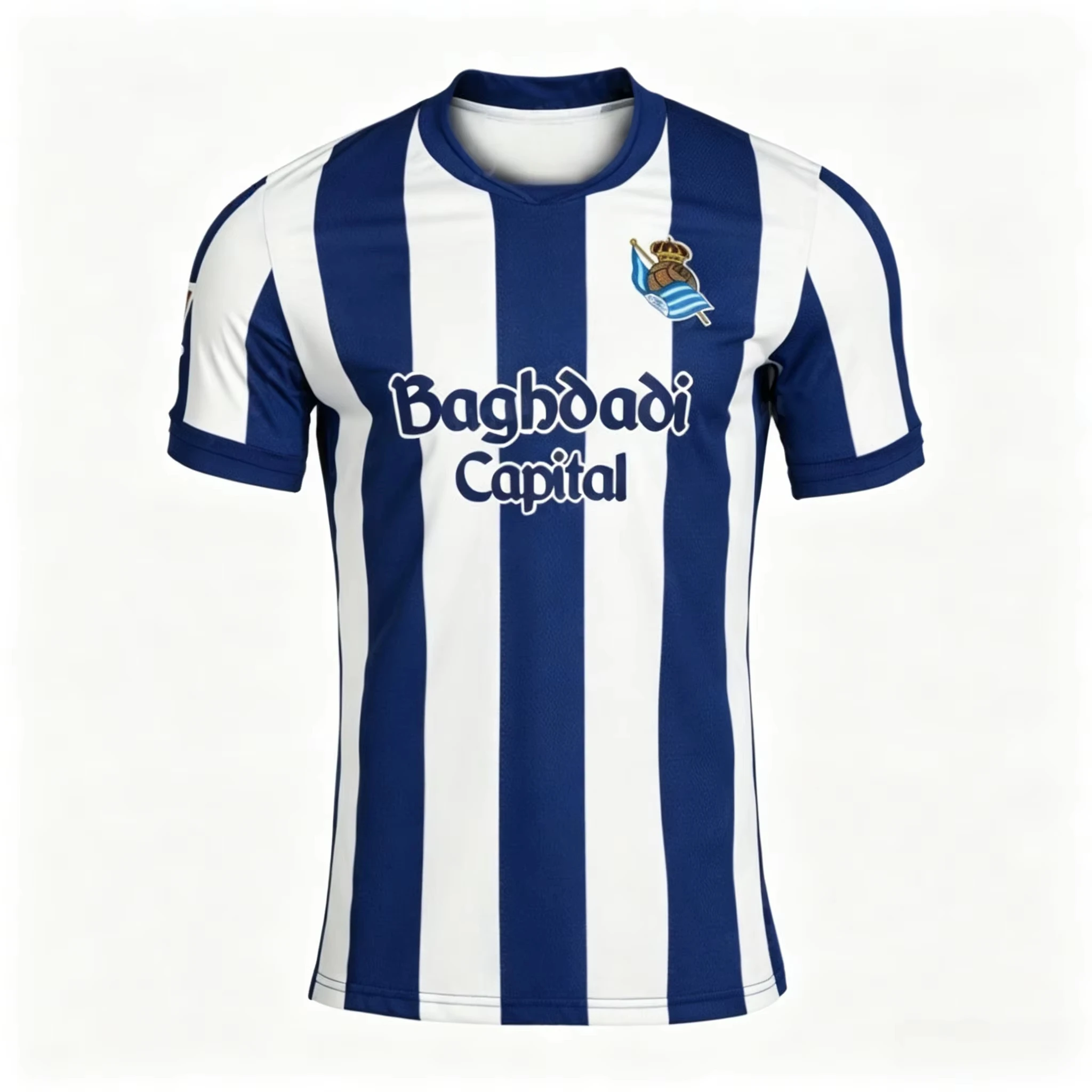 2026 New Season Sociedad 3D Printed Football Jersey Men Breathable Quick Drying Short Sleeved T-shirt Family Matching Clothing