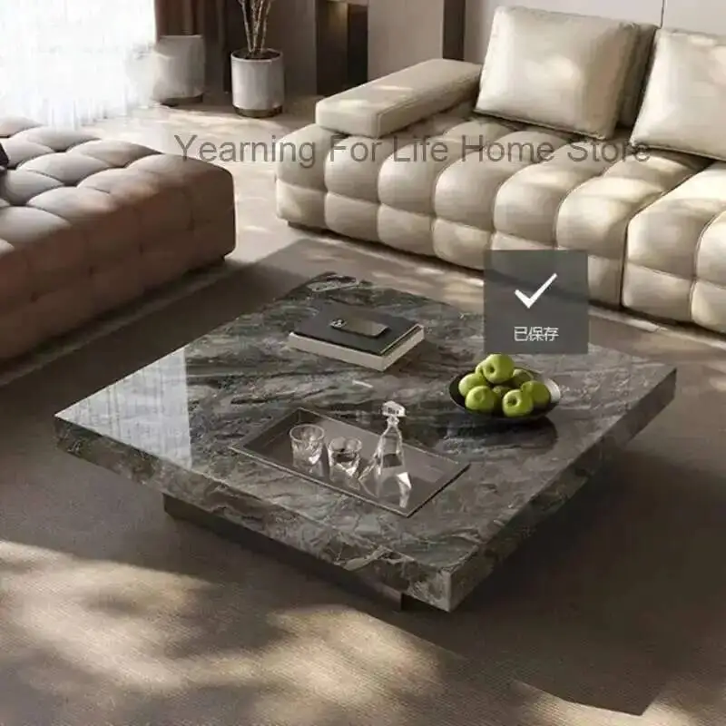 

Table Luxury Coffee Living Clear Aesthetic Room Unique Italian Side Table Center Service Mesa Auxiliar Lounge Suite Furniture