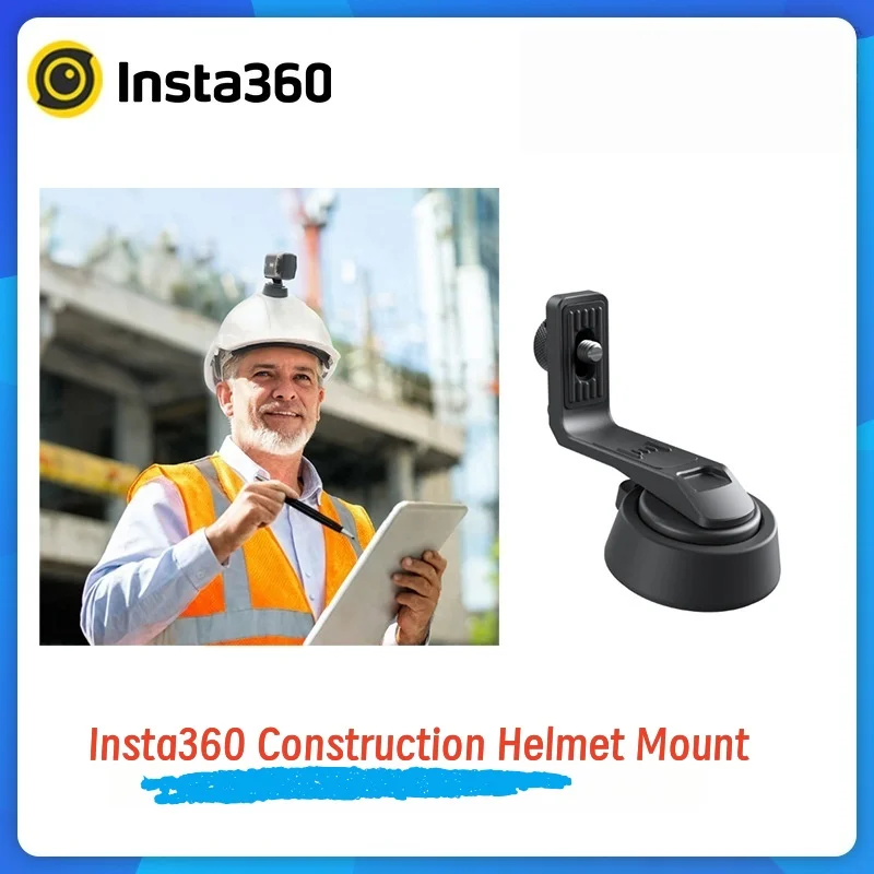 

For Insta360 Construction Helmet Mount Safety Hard Hat Bracket for X5 X4 One X2 RS One Inch 360 Cameras Accessory