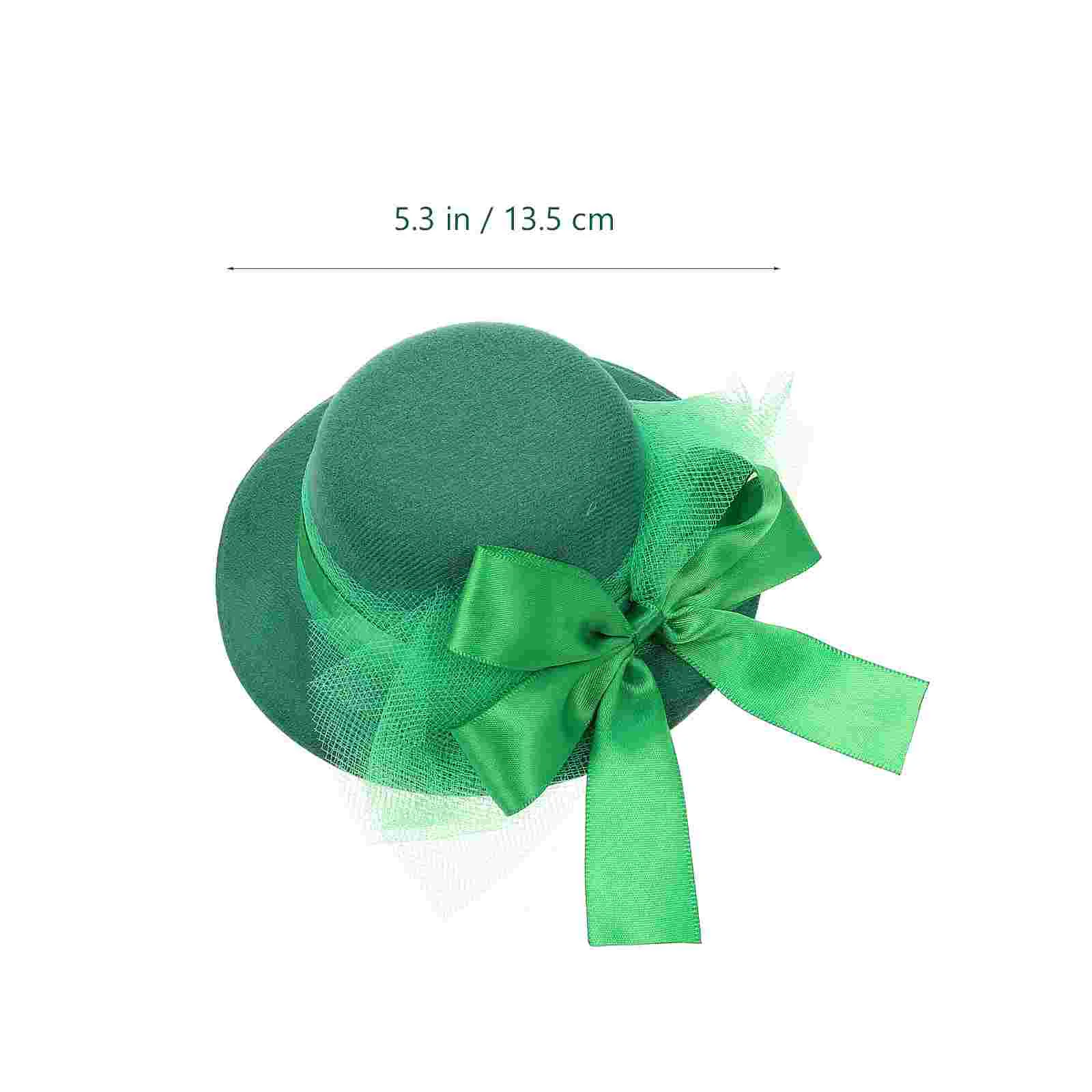 2 Pcs Bow Tie Hat Hairpin Barrettes St Patricks Day Accessories Pulp Costume Bonnet St Patrick's Clip