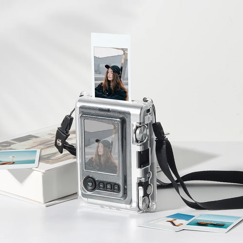 

For Polaroid instax mini EVO special transparent crystal case anti-collision pc crystal case protective case