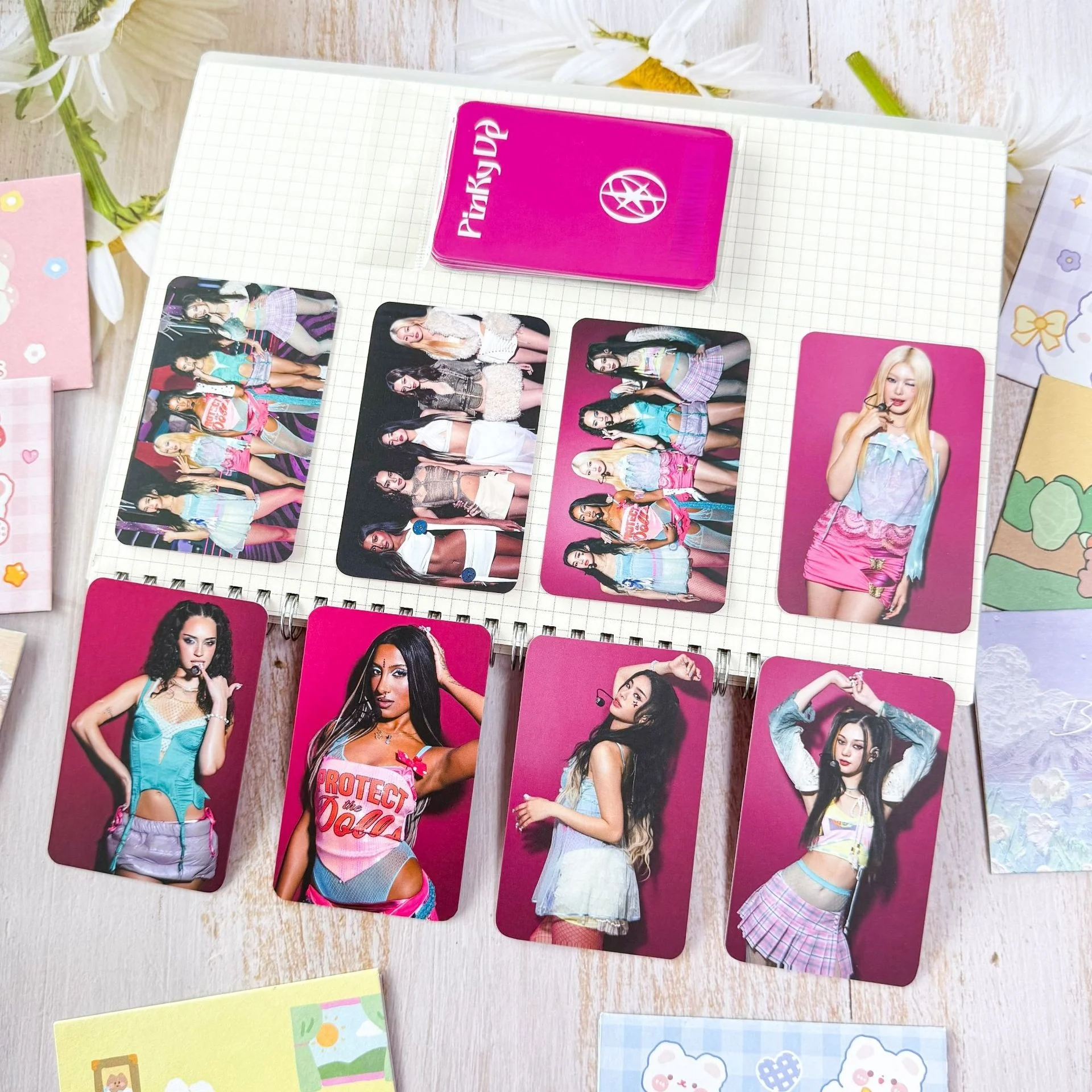 8Pcs/Set pop Idol KATSEY New Album Pinky UP CHAOS HD Printd Personal Lomo Card Photocards Fans Gift image 5