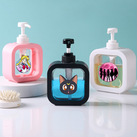 Sailor Moons Soap Dispenser Liquid Hand Pump Kawaii Anime Refillable Shampoo Bottle Plastic Portable Hand Soap Dispenser Gift