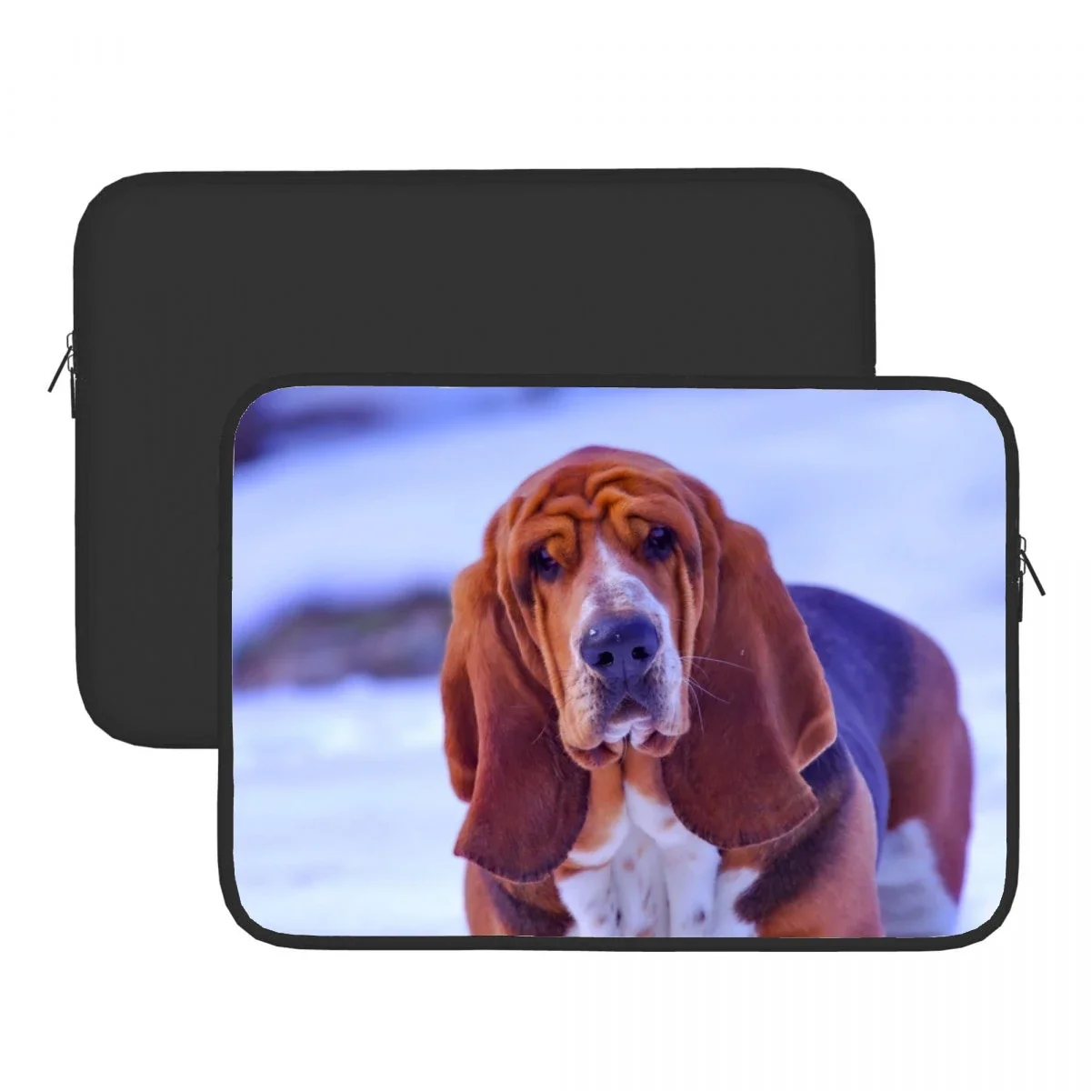 Basset Hound Laptop Bag Printed Pattern Fashion Ultra-thin Shockproof Portable Tablet Sleeve Bag Laptop Bag