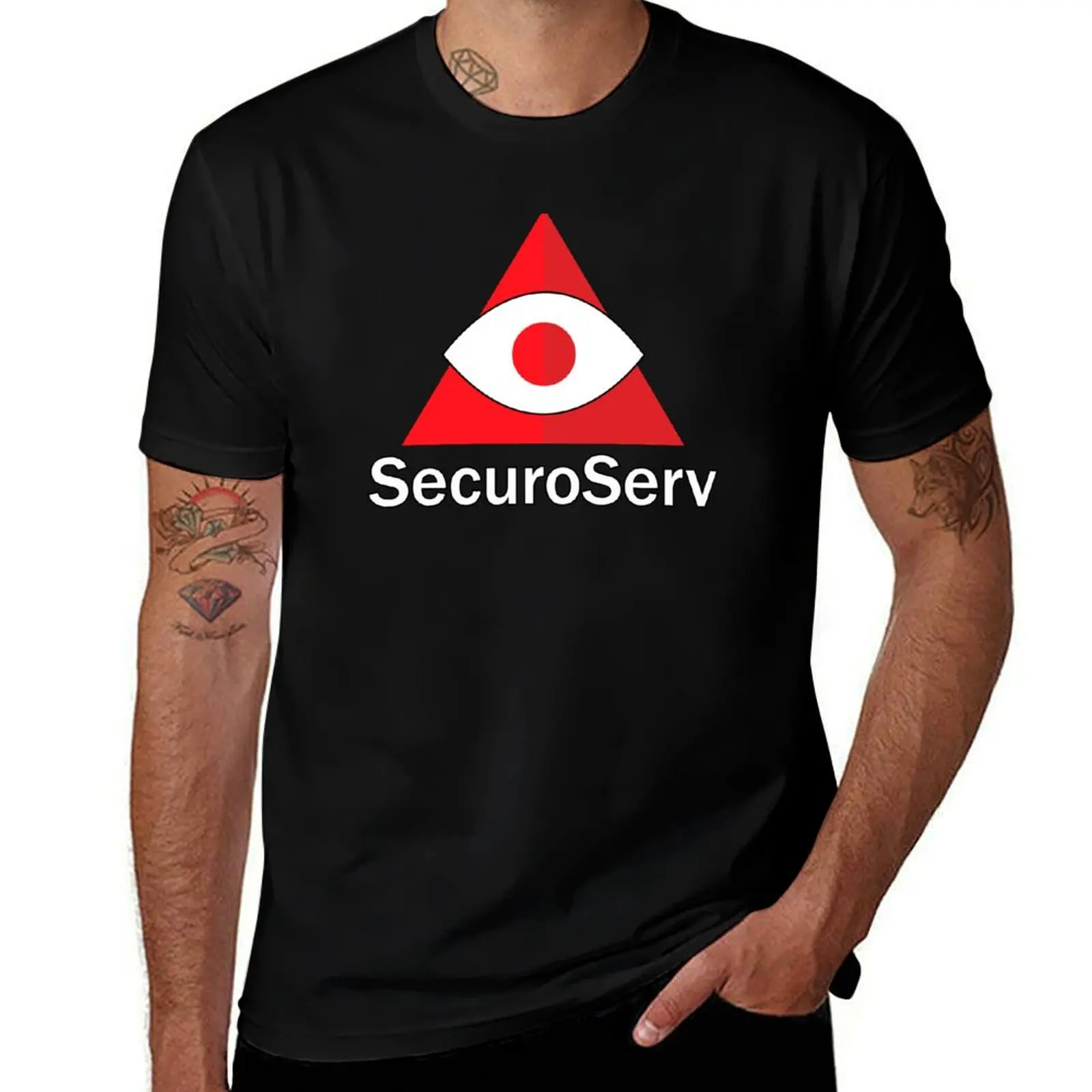 

SecuroServ T-Shirt man t shirt cotton high quality t shirts with prints essential t shirt T-Shirt