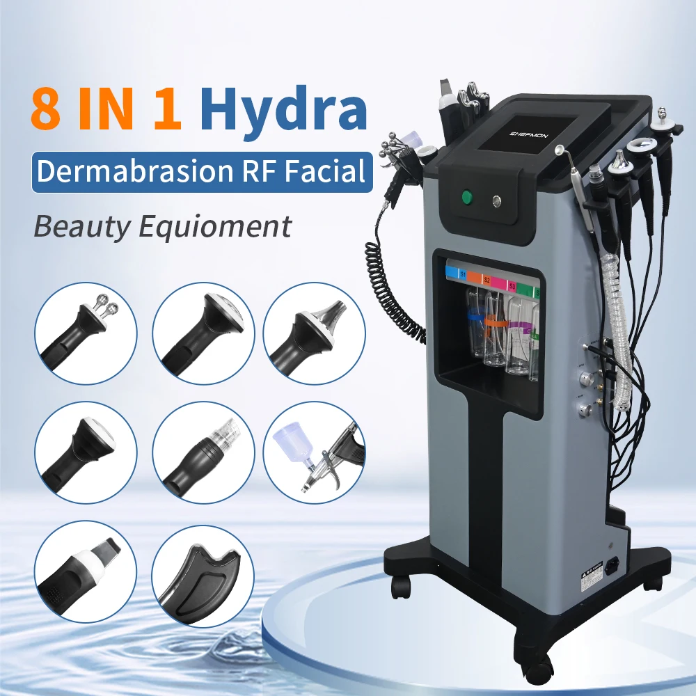 Multifunctional Hydro Oxygen Facial Machine with Microcurrent Derma Skin Rejuvenation And Face Lift Device