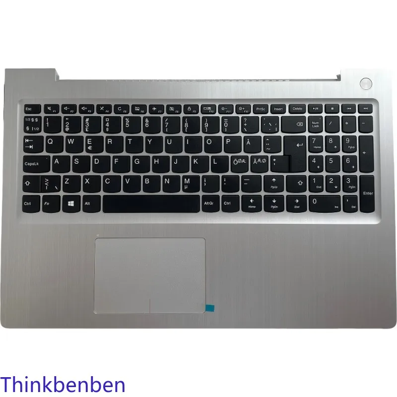 

Silver Upper Case Palmrest Shell Cover Keyboard For Lenovo 310s 15 15ISK IKB 5CB0M44092