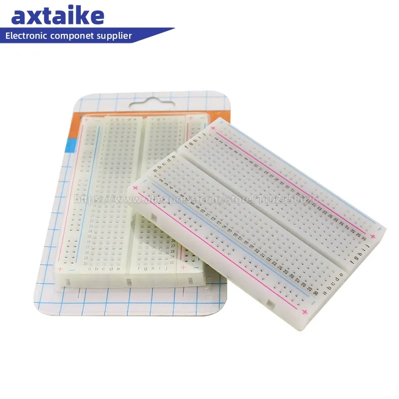 5PCS 400 Tie Points Solderless PCB Breadboard Mini Universal Test Protoboard DIY Bread Board Bus Test Circuit Board 8.5*5.5CM