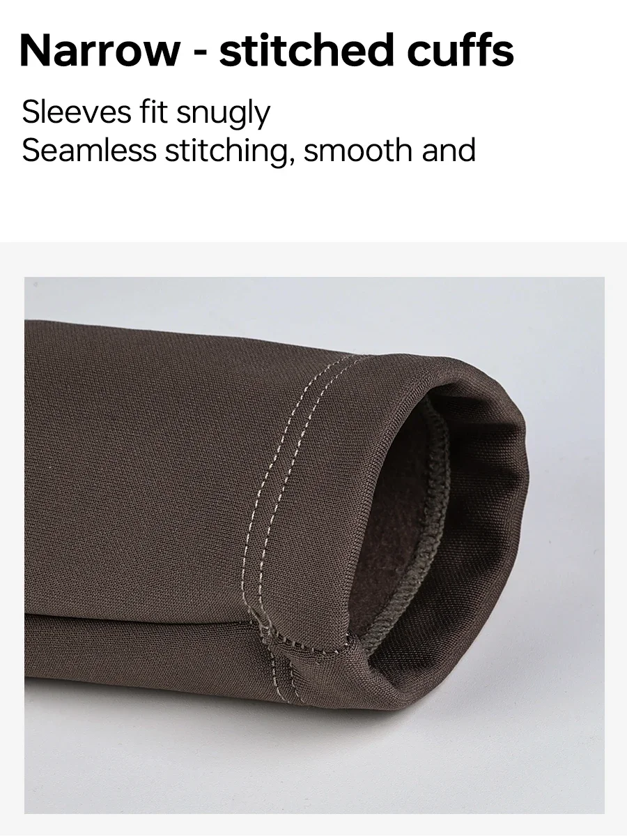 X-TIGER Fleece-Radtrikot für Herren, thermisches Radshirt mit langen Ärmeln, Fahrradshirt mit 3 Taschen und rutschfestem Saum für Rennrad- und Mountainbike-Fahrten. – Detail 12
