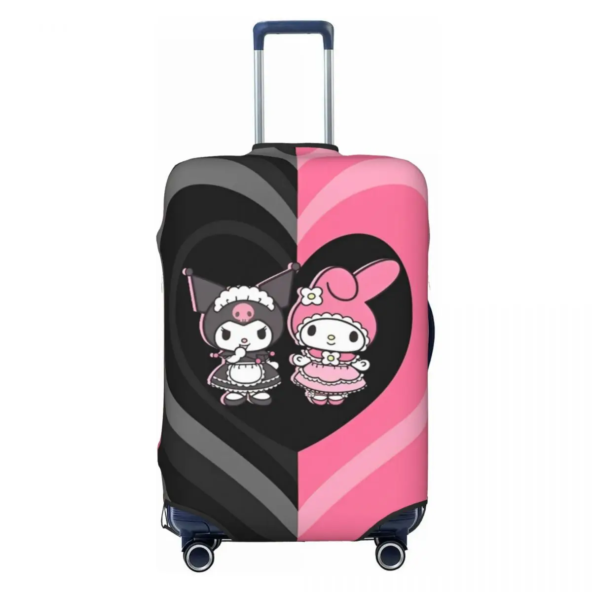 Sanrio My Melody Kuromi Heart Suitcase Cover Business Protector Flight Useful Luggage Accesories