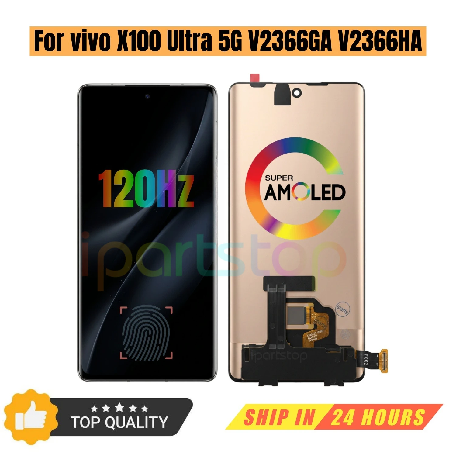 

iParts Replacement New Display for vivo X100 Ultra 5G V2366GA V2366HA 120Hz AMOLED Touch Screen Digitizer Assembly OEM