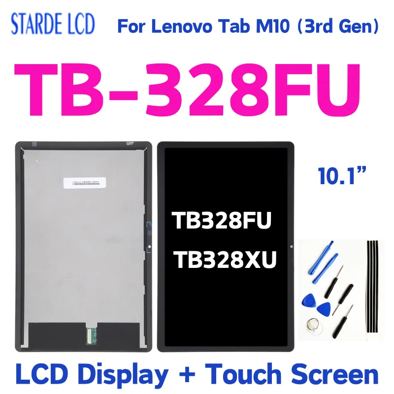10,1 'AAA + для Lenovo Tab M10 (3-го поколения) TB328FU TB328XU ЖК-дисплей с сенсорным экраном и дигитайзером в сборе TB-328 Запасная часть 10,1 'AAA + для Lenovo Tab M10 (3-го поколения) TB328FU TB328XU ЖК-дисплей с сенсорным экраном и дигитайзером в сборе TB-328 Запасная часть